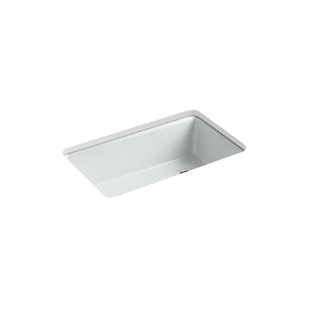 Kohler Kitchen Sink, Undermount Mount, 5 Hole, Ice Gray 5871-5UA3-95